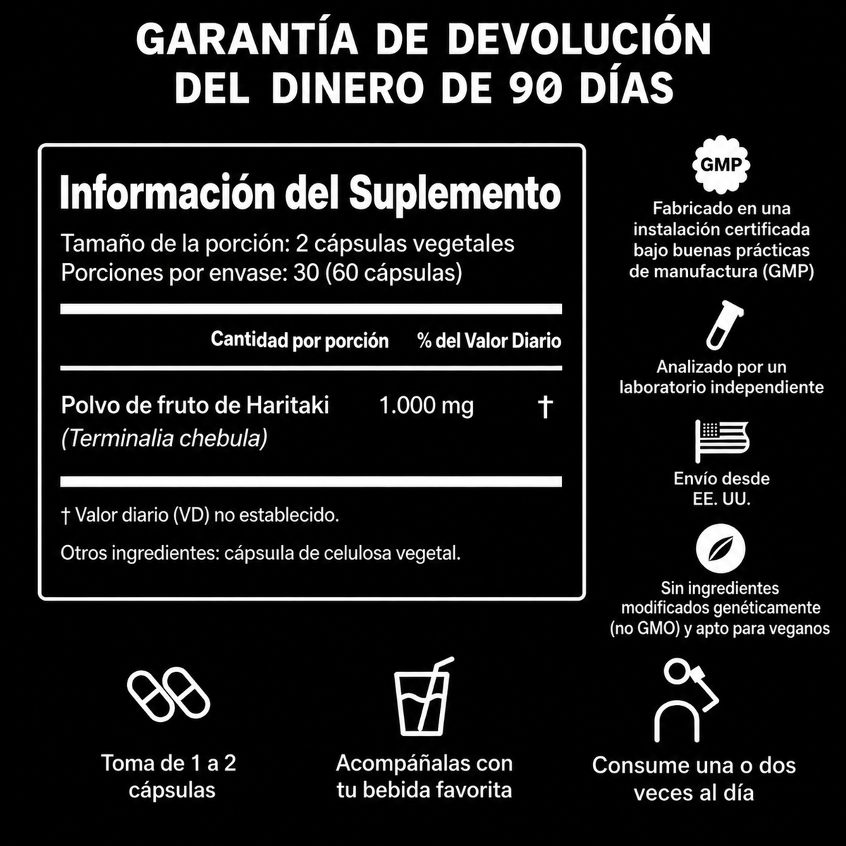 Haritaki en Cápsulas. Activa tu tercer ojo.