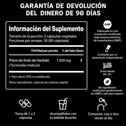 Haritaki en Cápsulas. Activa tu tercer ojo.