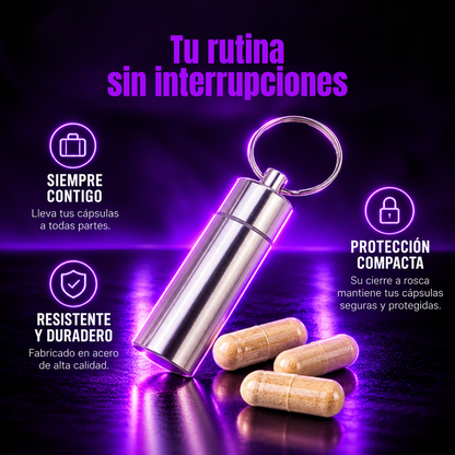 Pastillero de Acero. Tu bienestar siempre contigo