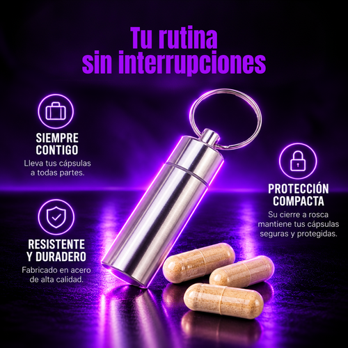 Pastillero de Acero. Tu bienestar siempre contigo