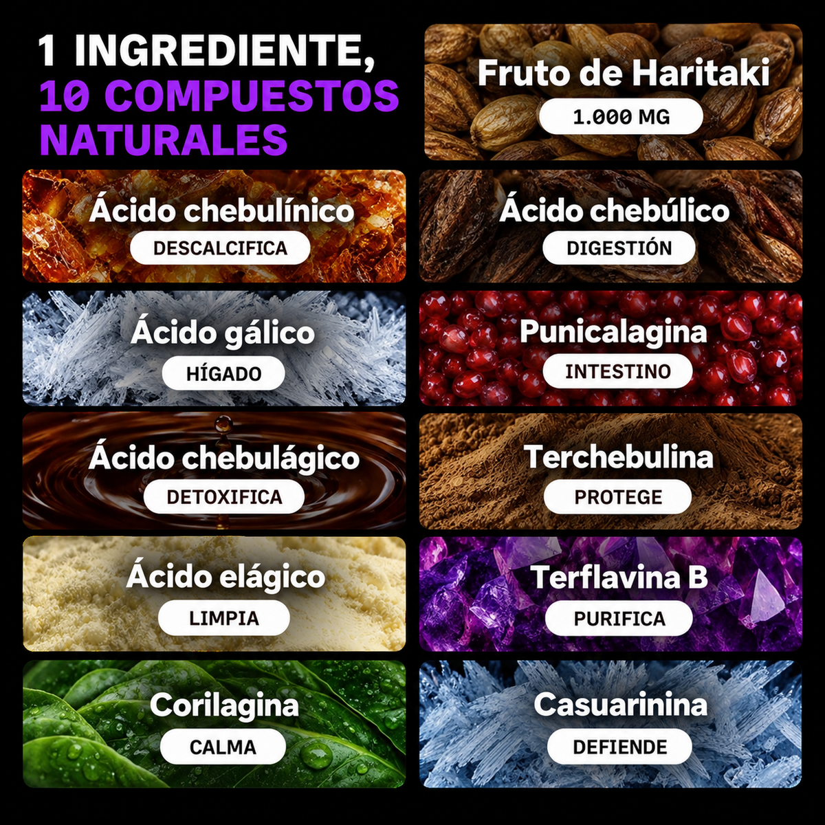 Haritaki en Cápsulas. Activa tu tercer ojo.